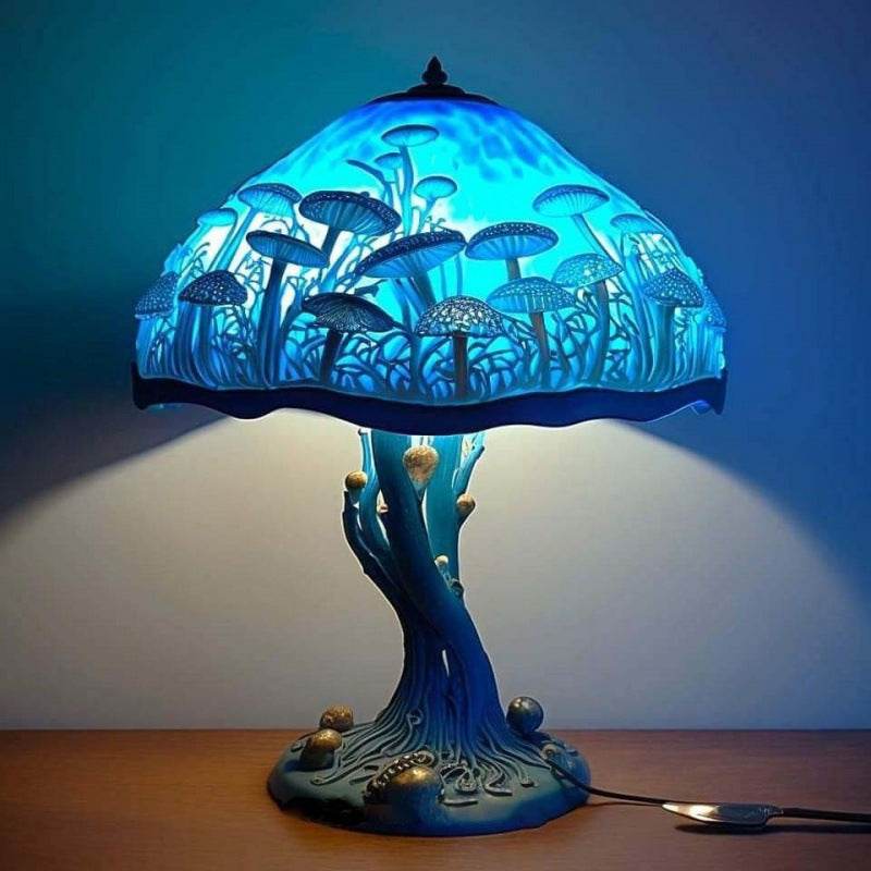 Stained Glass Plant Table Lamp - Shop Jobie