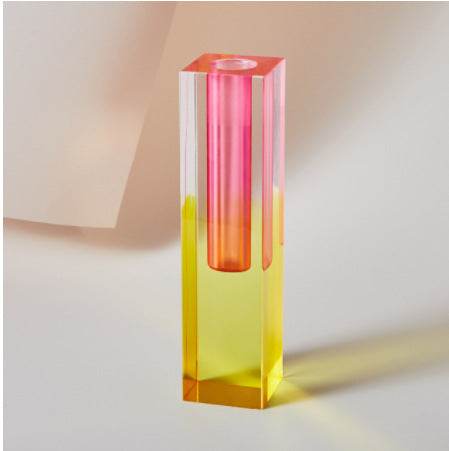 Minimalist Acrylic Column Square Vase - Shop Jobie