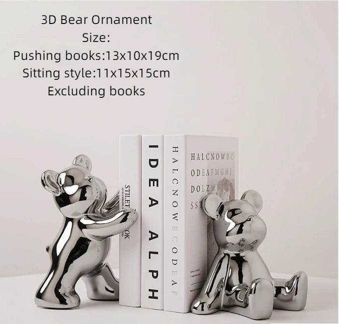 Bookends - 3D Geometric Bears - Shop Jobie
