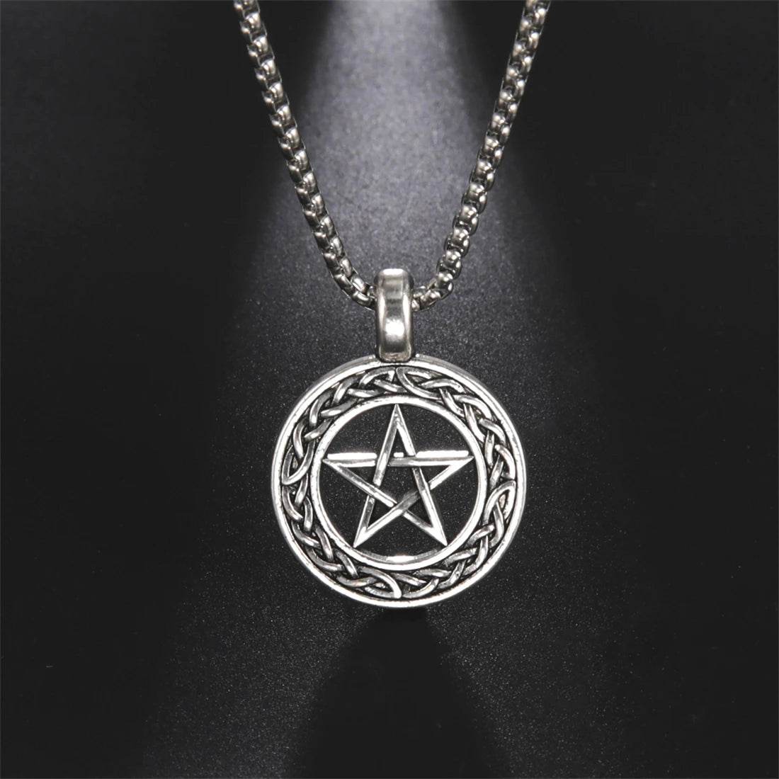 Vintage Pentagram Pendant Necklace - Shop Jobie