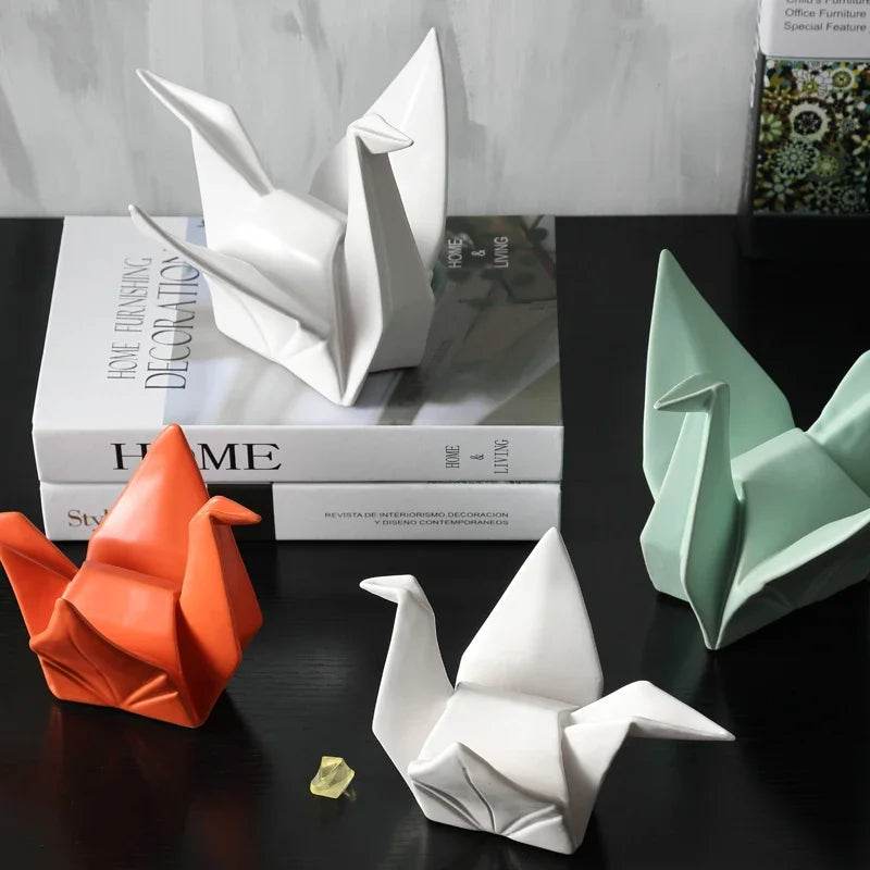 Modern Abstract Origami Bird Figurine - Shop Jobie