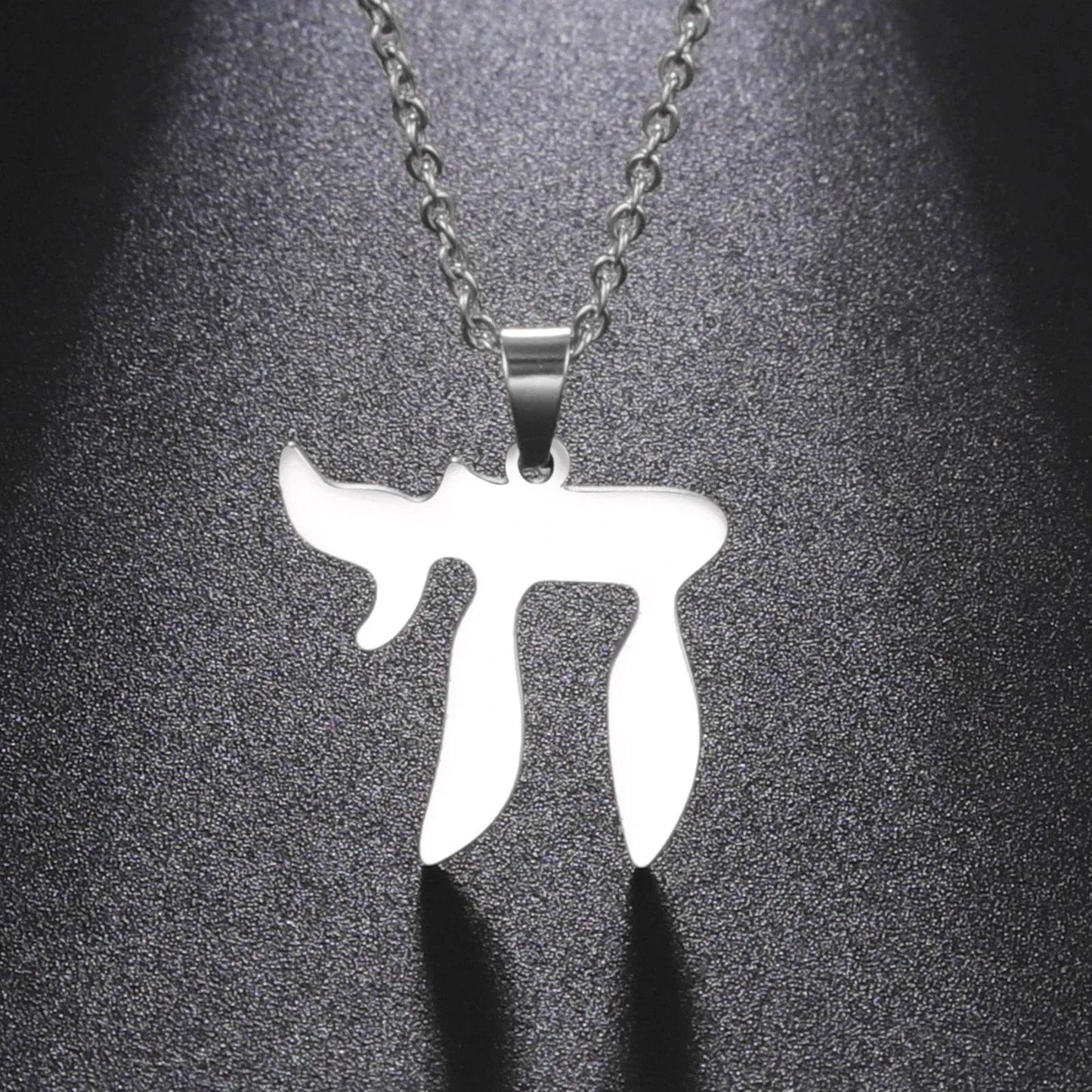 Hebrew Letter Hai Chai Pendant Necklace - Shop Jobie