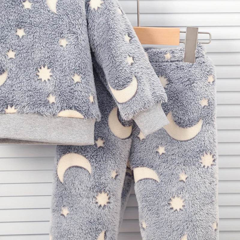 Plush Night Fluorescent Pajama Set - Shop Jobie