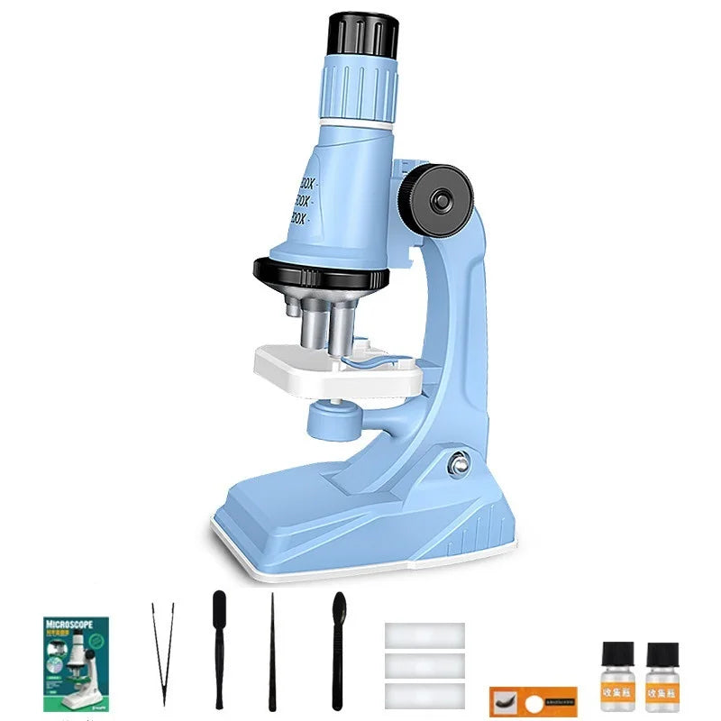 Childrens Pocket Microscope Kit w/LED Light