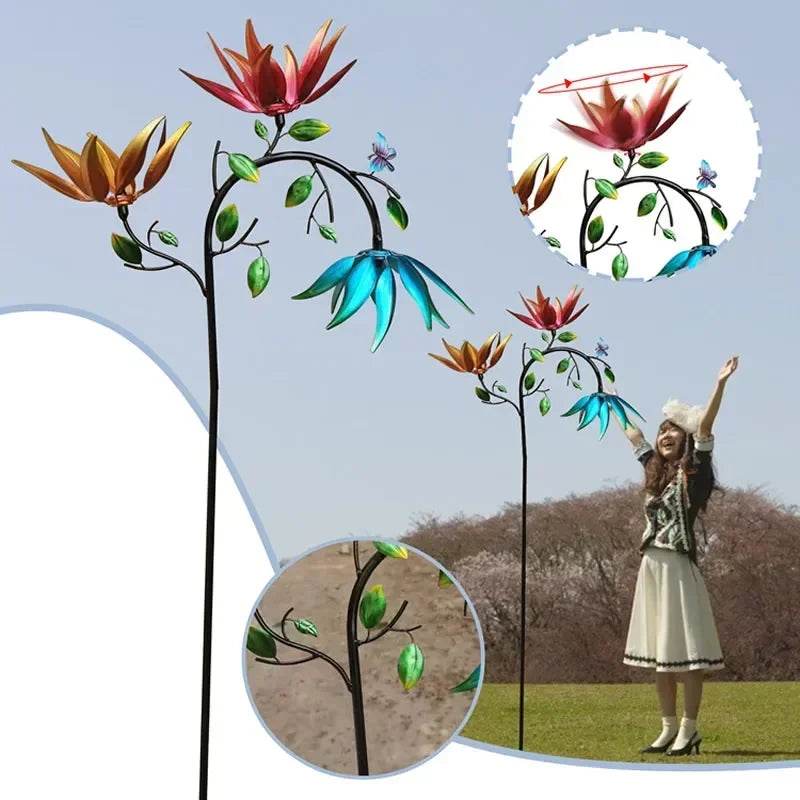 Wind Spinner - Butterflies & Flowers - Shop Jobie