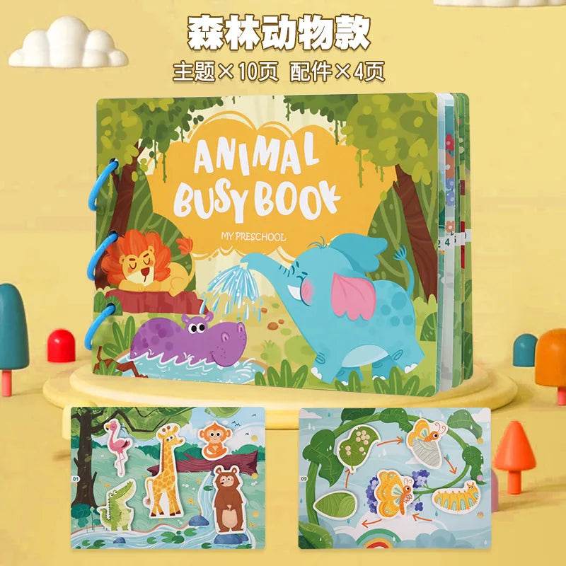 Montessori - Busy Book Stickers, Puzzles, & Games - Shop Jobie