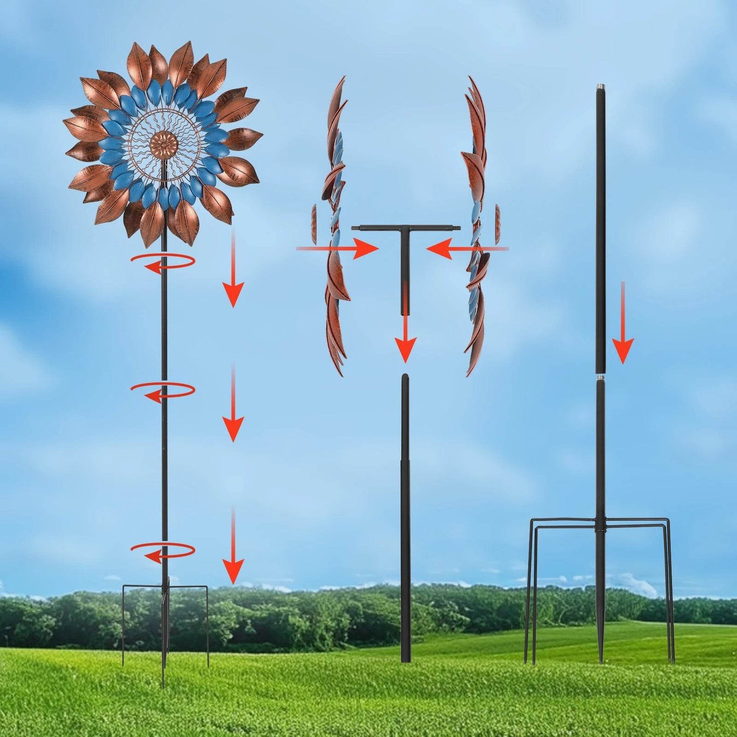 Wind Spinner - Large Kinetic Garden Decor - Shop Jobie