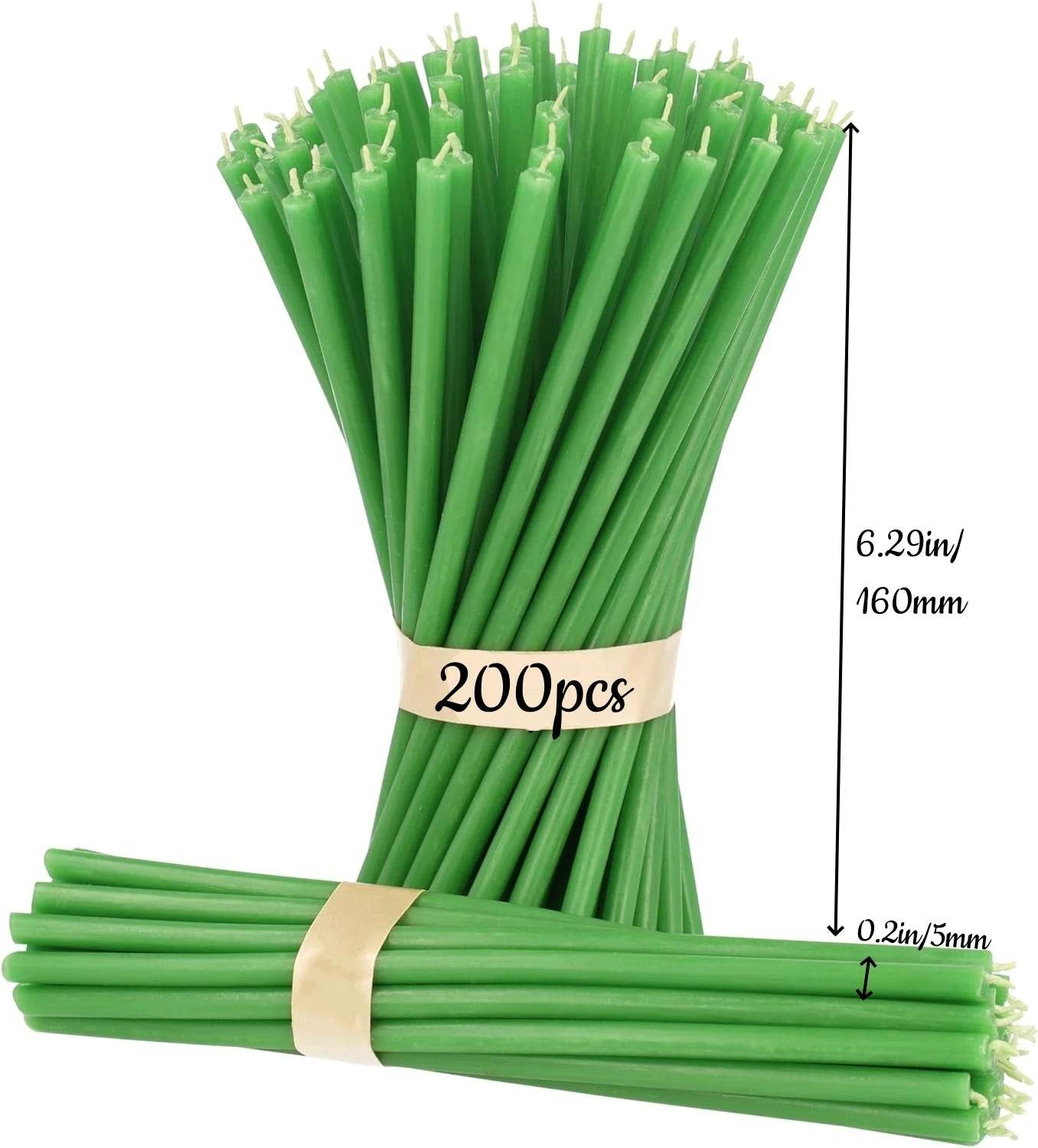 50/100Pcs Natural Beeswax Hanukkah Candles - Shop Jobie