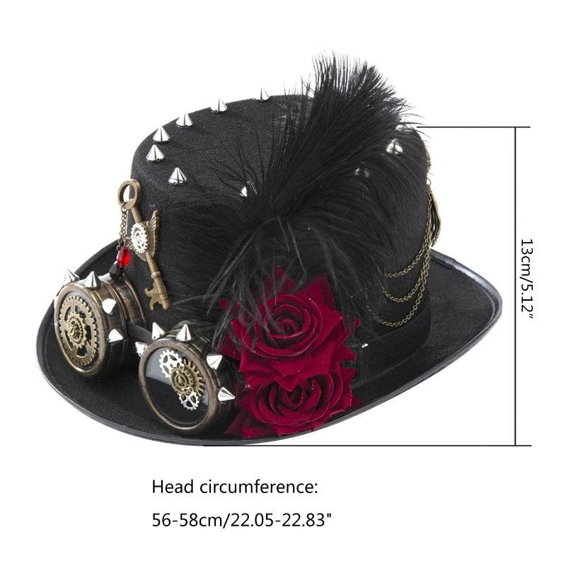 Vintage Steampunk Top Hat - Fedora Style - Shop Jobie