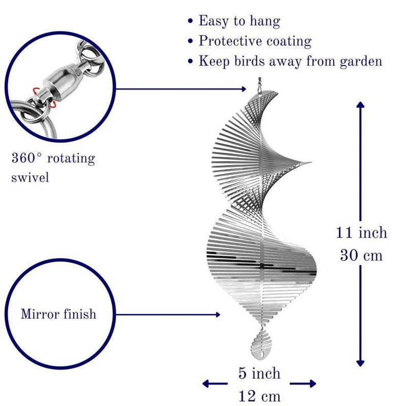 Wind Spinner - Flip Spiral Pendant - Shop Jobie