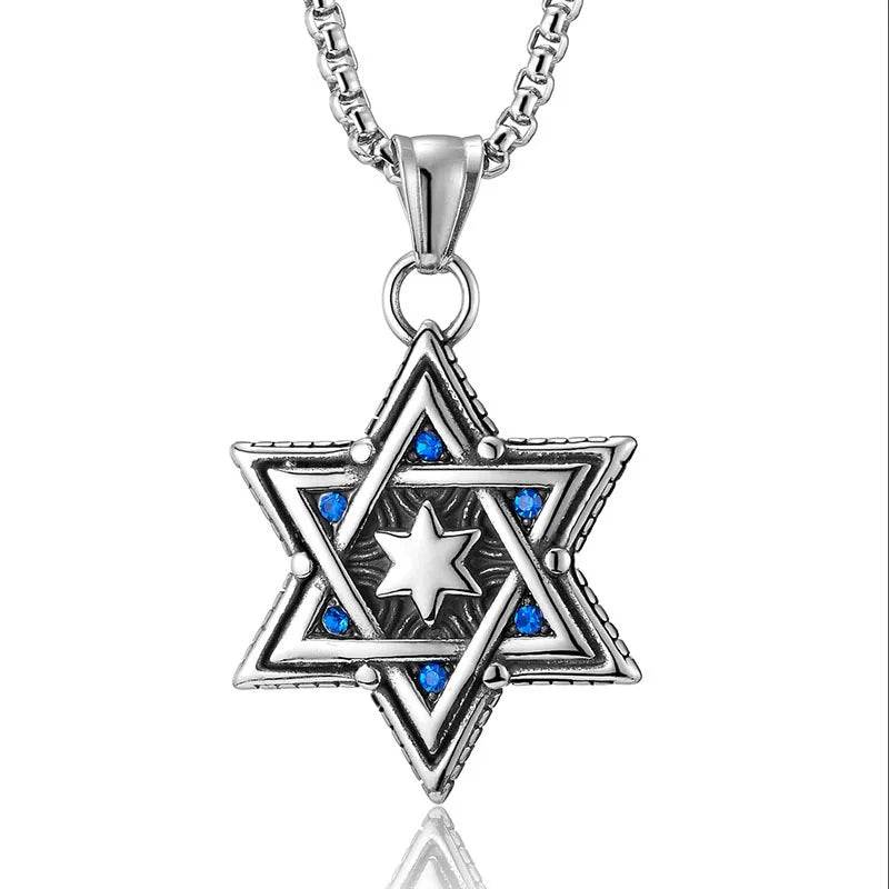 Punk Rock Jewish Star of David Pendant Necklace - Shop Jobie