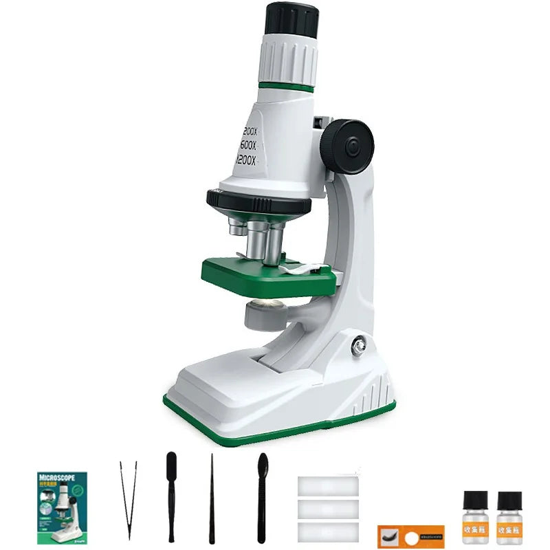 Childrens Pocket Microscope Kit w/LED Light