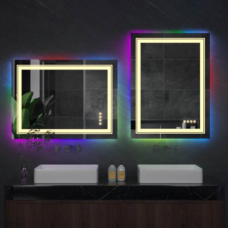 Rectangle RGB LED Bath Mirror - Shop Jobie