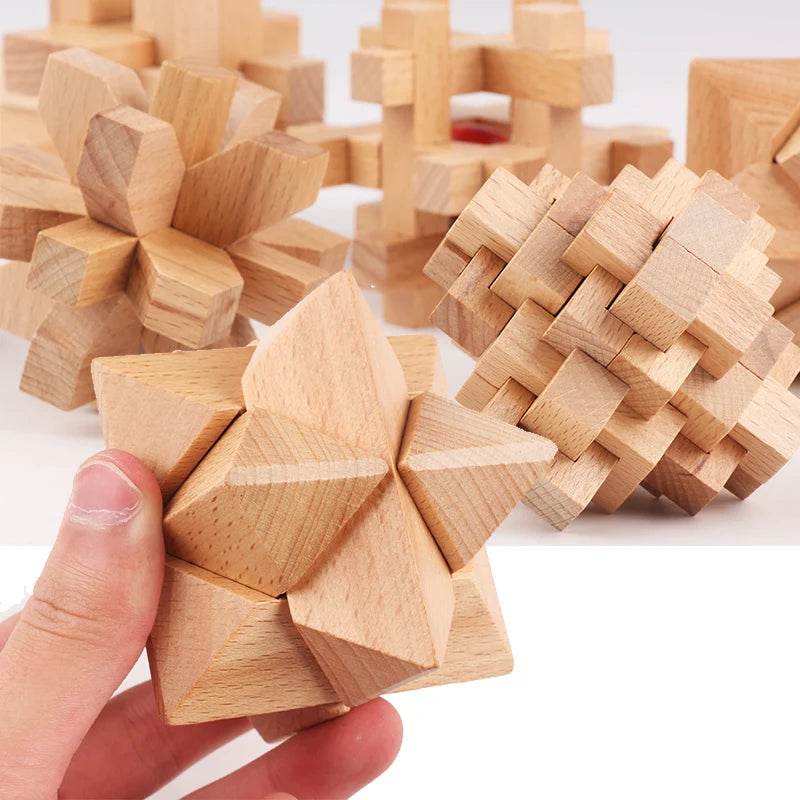 3D Wooden Puzzle IQ Brain Teaser - Shop Jobie