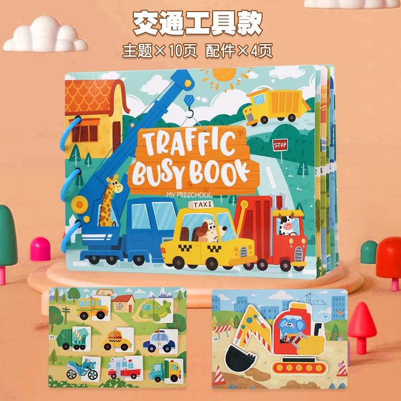 Montessori - Busy Book Stickers, Puzzles, & Games - Shop Jobie