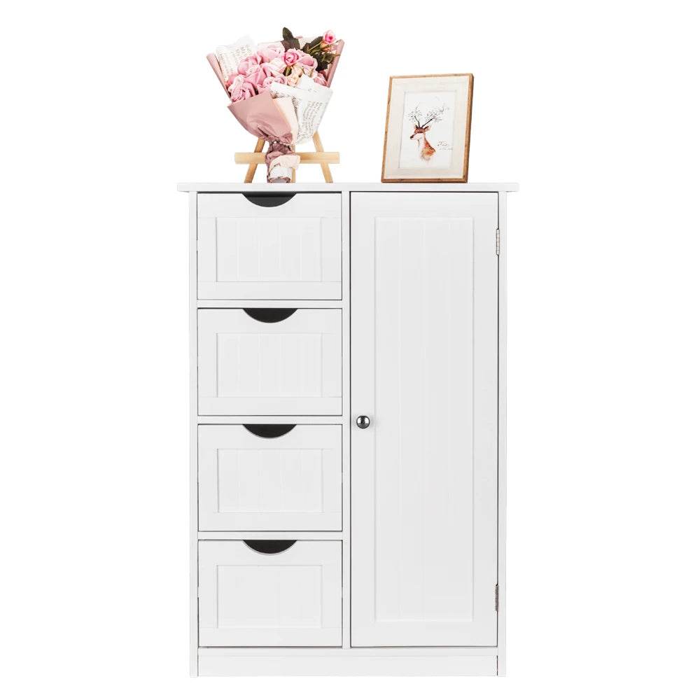 Single Door Cabinet with 4 Drawers - Shop Jobie