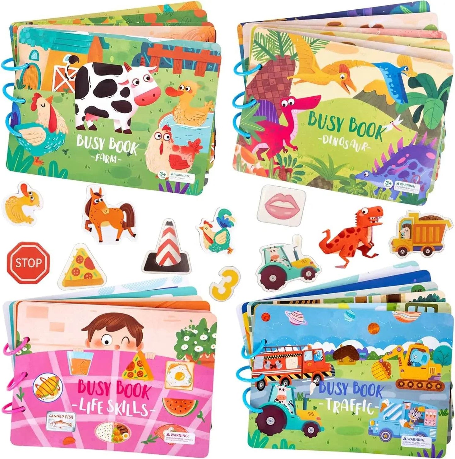 Montessori - Busy Book Stickers, Puzzles, & Games - Shop Jobie