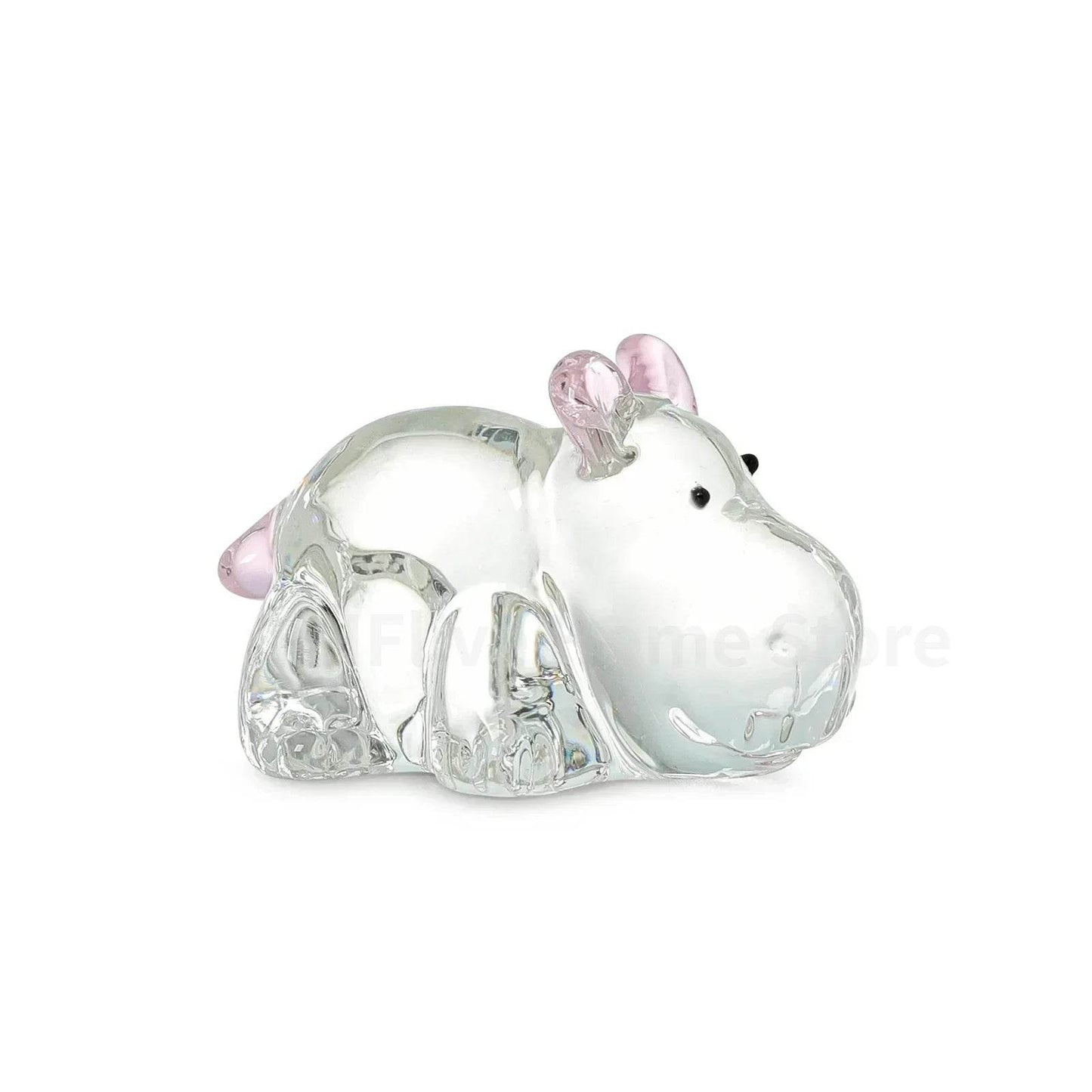 Mini Glass Hippopotamus Figurines - Shop Jobie