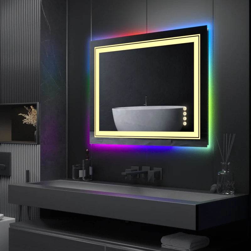 Rectangle RGB LED Bath Mirror - Shop Jobie