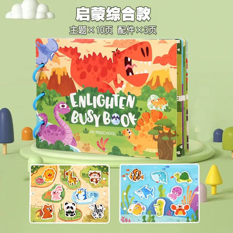 Montessori - Busy Book Stickers, Puzzles, & Games - Shop Jobie