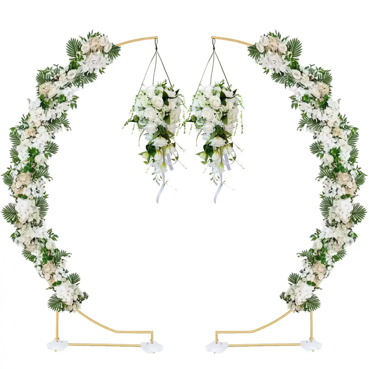 6.9ft Curved Moon Arch Stand & Party Backdrop