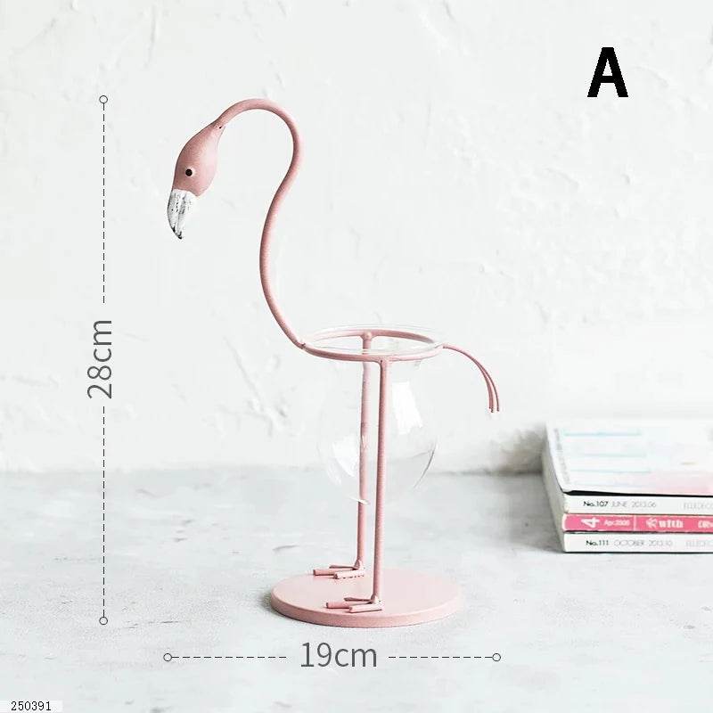 Pink Flamingo Glass Vase - Shop Jobie