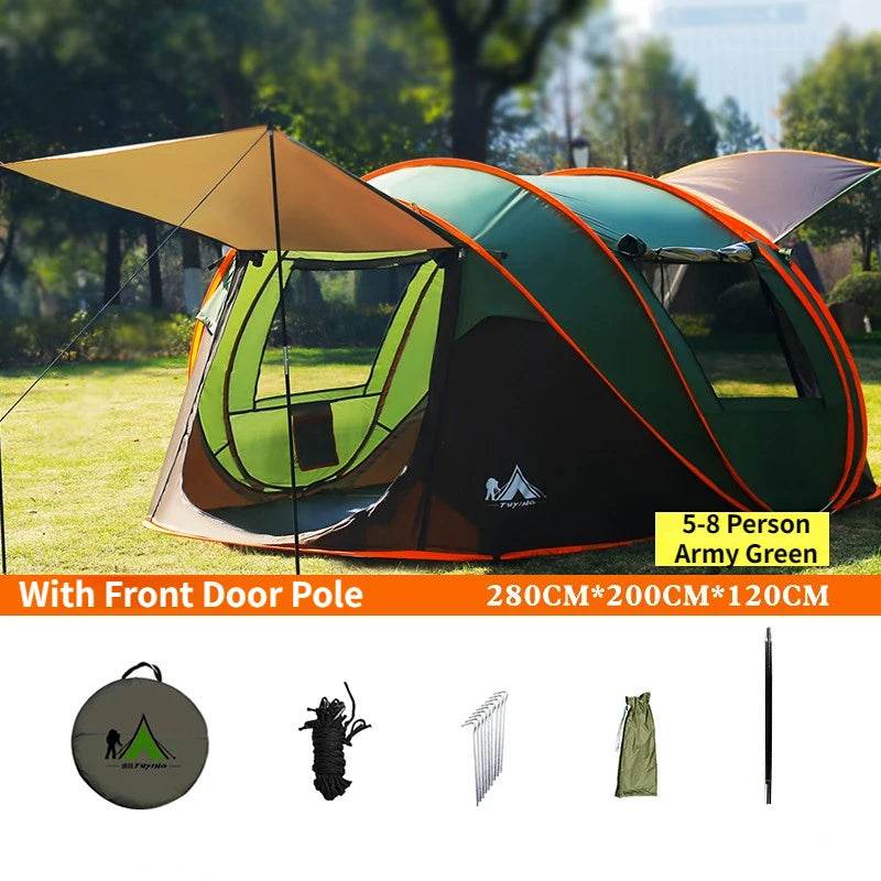 Outdoor 3-8 Person Automatic Pop Up Tent - Shop Jobie