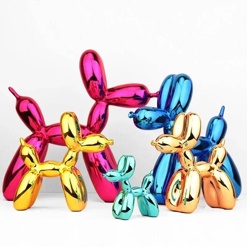 Metallic Resin Balloon Dog Figurine - Shop Jobie