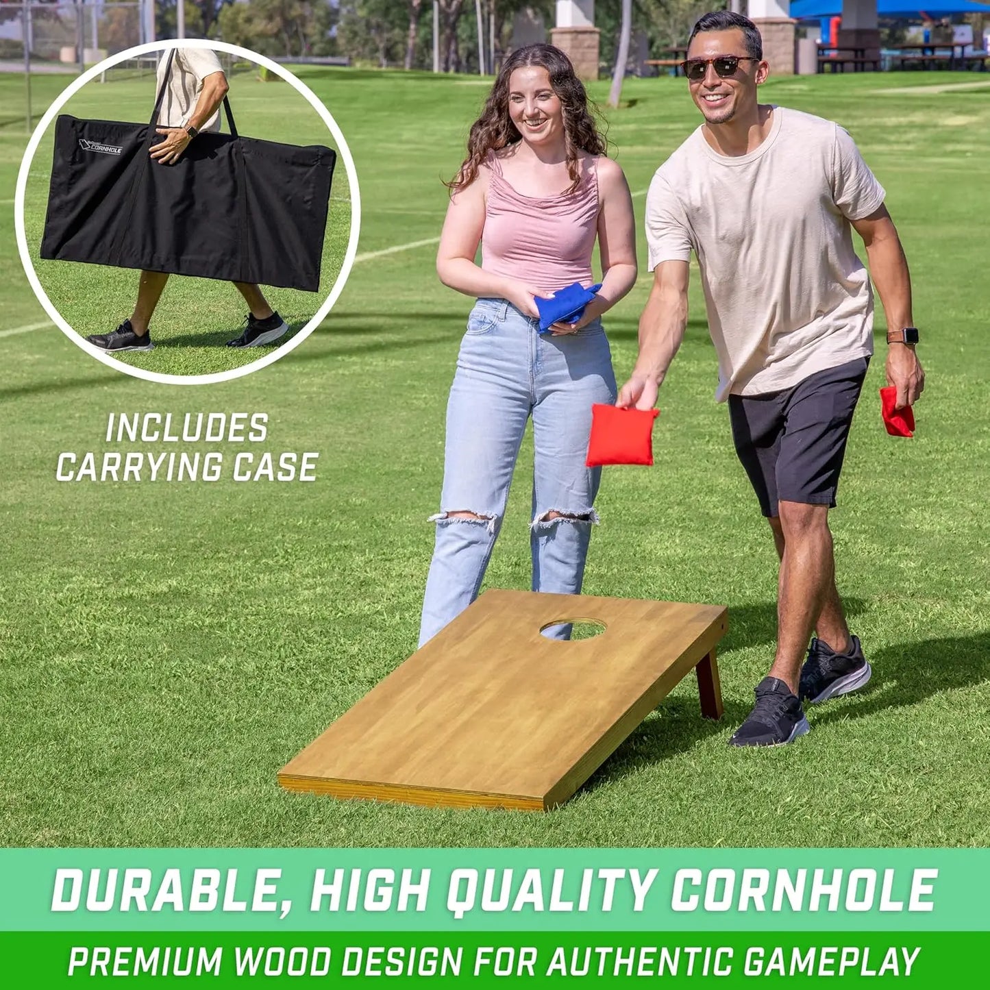 Regulation Wooden Cornhole Board Set