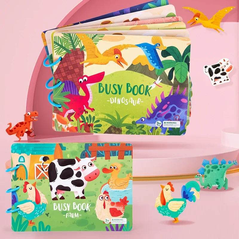Montessori - Busy Book Stickers, Puzzles, & Games - Shop Jobie