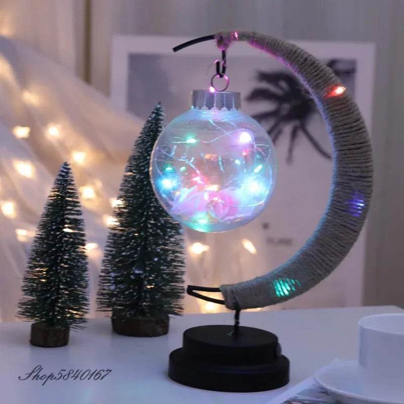 LED Moon Lamp Rattan Night Light - Shop Jobie