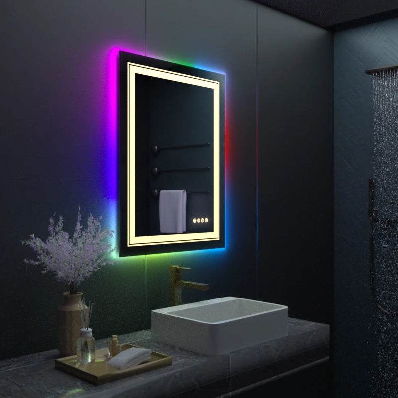 Rectangle RGB LED Bath Mirror - Shop Jobie