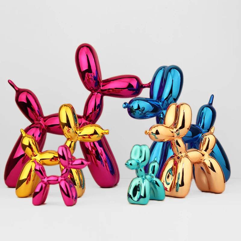 Metallic Resin Balloon Dog Figurine - Shop Jobie