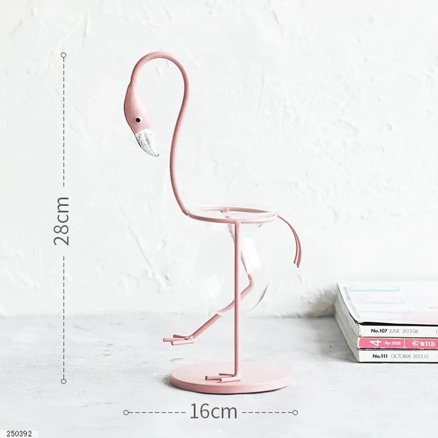Pink Flamingo Glass Vase - Shop Jobie