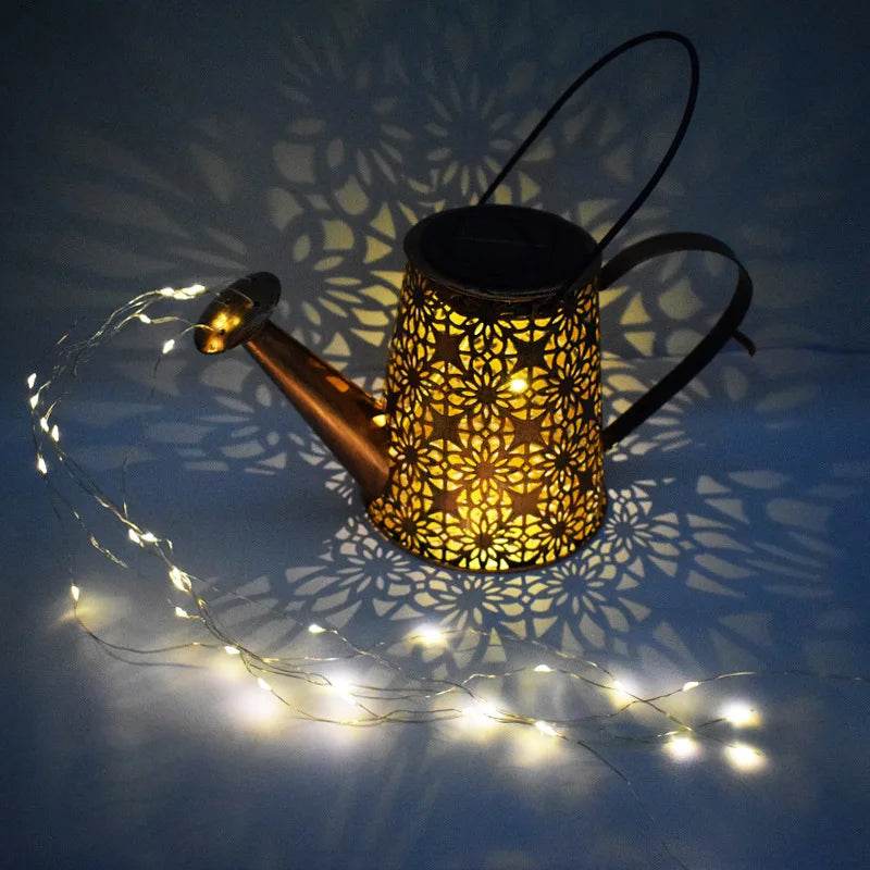 Solar Watering Can Hanging Kettle Lantern - Shop Jobie