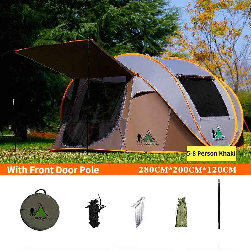 Outdoor 3-8 Person Automatic Pop Up Tent - Shop Jobie
