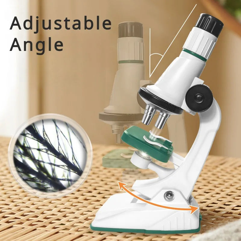 Childrens Pocket Microscope Kit w/LED Light