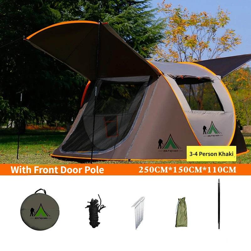 Outdoor 3-8 Person Automatic Pop Up Tent - Shop Jobie