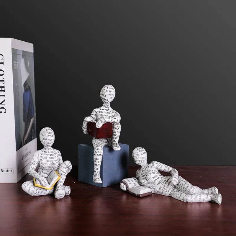 Reading Book Pulp Woman Thinker Statue - Shop Jobie