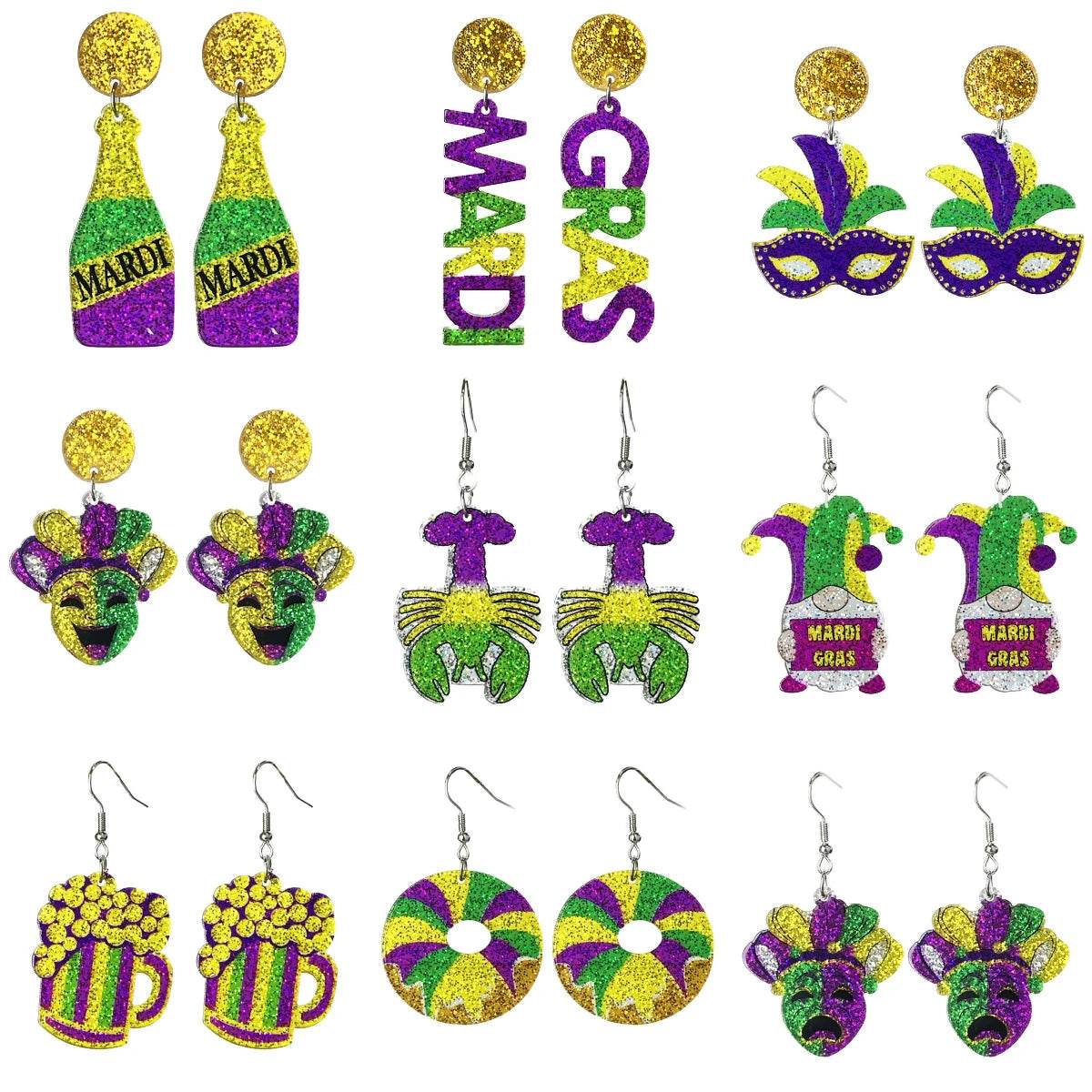 Mardi Gras Carnival - Earrings - Shop Jobie