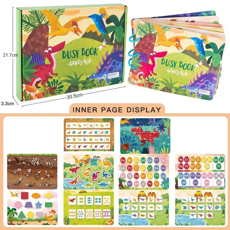 Montessori - Busy Book Stickers, Puzzles, & Games - Shop Jobie