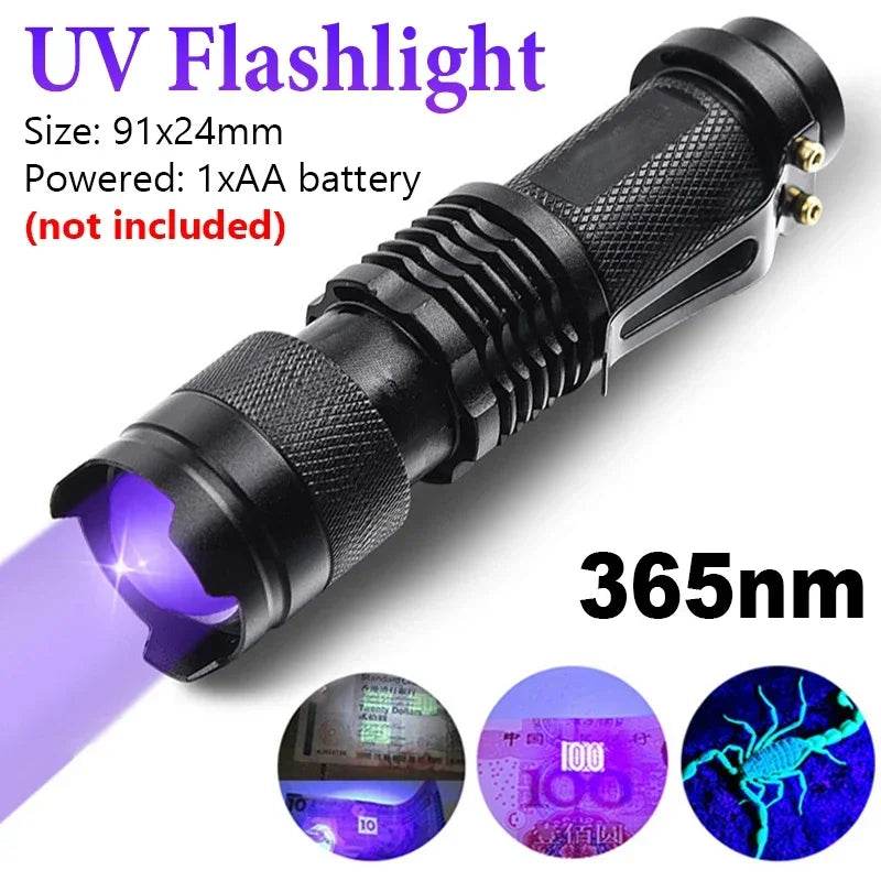 Mini LED Ultraviolet Flashlight - Shop Jobie