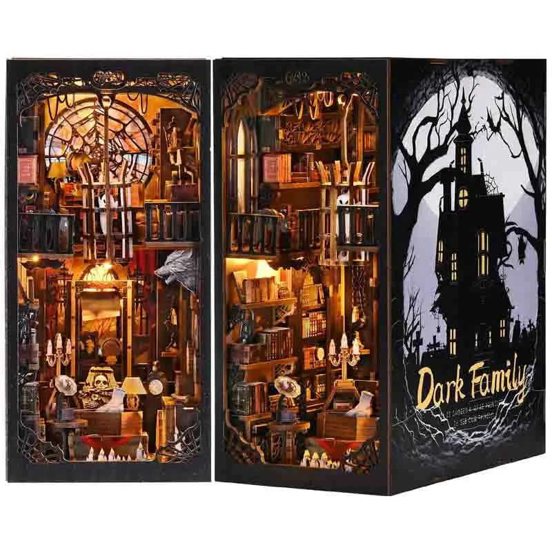 3D Wooden Puzzle DIY Kits - Gothic-inspired Book Nook Kit