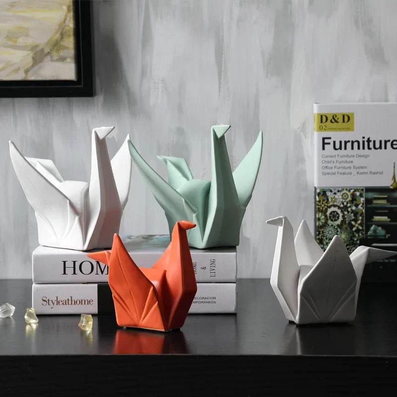 Modern Abstract Origami Bird Figurine - Shop Jobie
