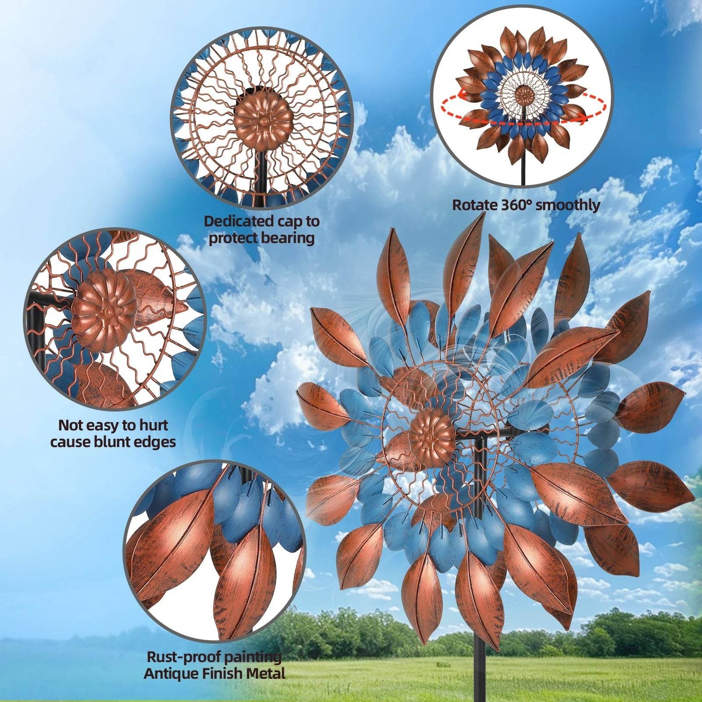 Wind Spinner - Large Kinetic Garden Decor - Shop Jobie