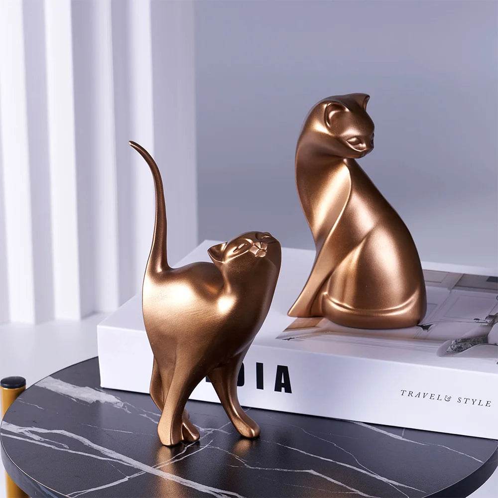 Golden Couples Cat Figurine - Shop Jobie