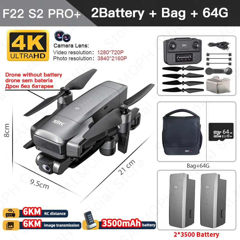 SJRC F22 S2 PRO+ Professional Drone
