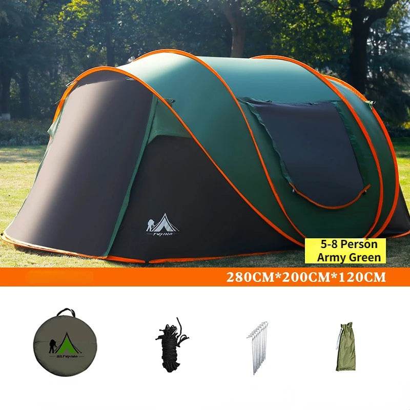 Outdoor 3-8 Person Automatic Pop Up Tent - Shop Jobie