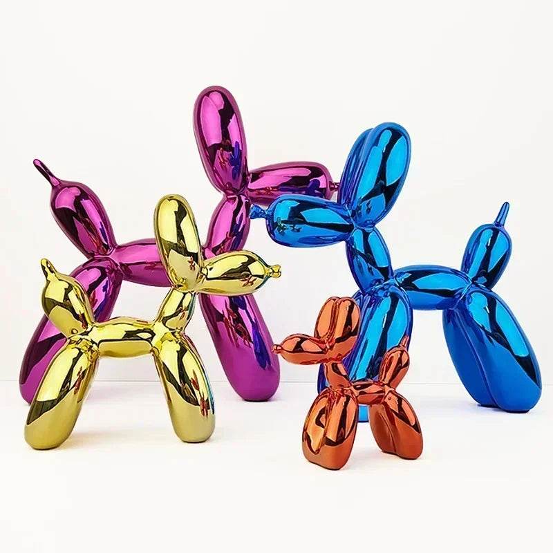 Metallic Resin Balloon Dog Figurine - Shop Jobie