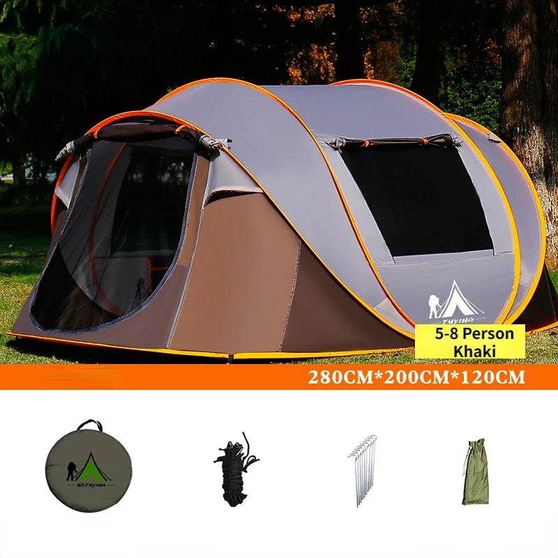 Outdoor 3-8 Person Automatic Pop Up Tent - Shop Jobie